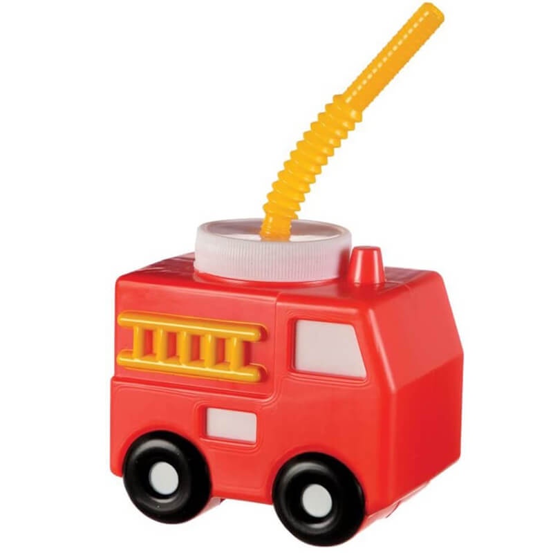 派對城 現貨【造型塑膠杯-消防車】 歐美派對 餐具 紙杯 紙盤 派對用品 派對餐具 生日派對 小玩具 派對佈置 拍攝道具