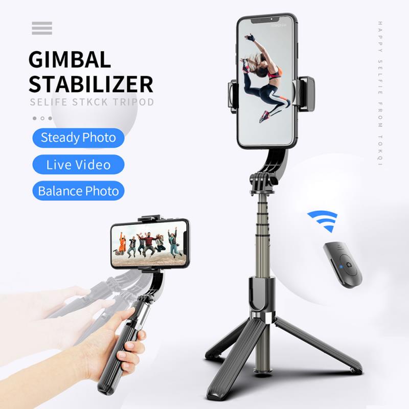 L08 Handheld Gimbal Stabilizer Anti-Shake Selfie Stick Bluet