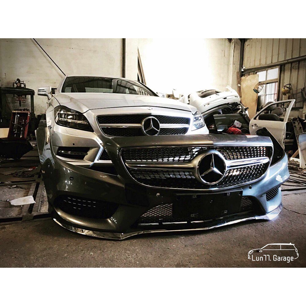 Lun77. - BENZ CLS400 原廠 AMG 前保桿 總成 滿天星水箱罩 舊款改裝新款 拆車件 W218 副廠