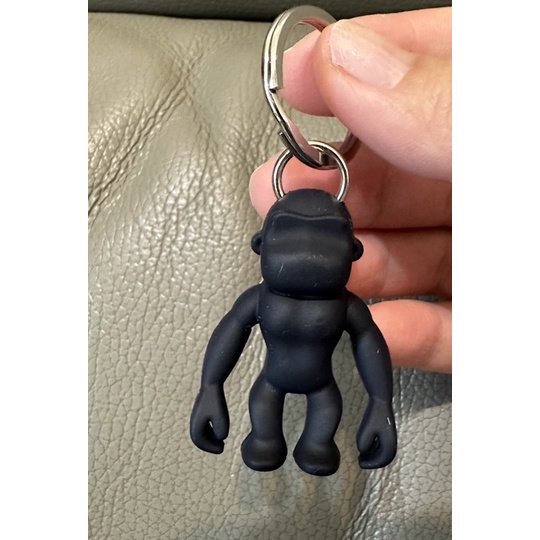 全新 KIPLING 矽膠可愛猩猩吊飾 小公仔 鑰匙圈 黑色