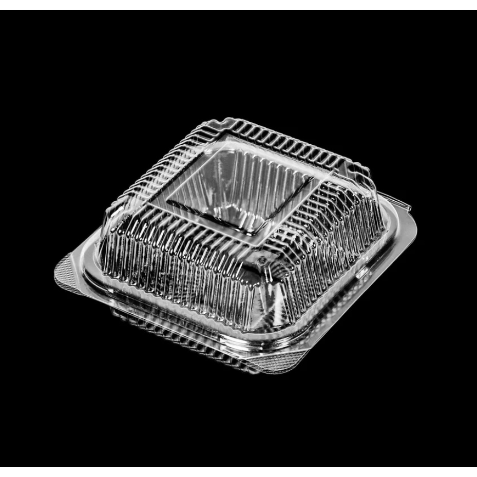 OPS塑膠 自扣 漢堡盒 112*115*70㎜ SD-019 L019 (20入) (100入) 塑膠 自扣盒