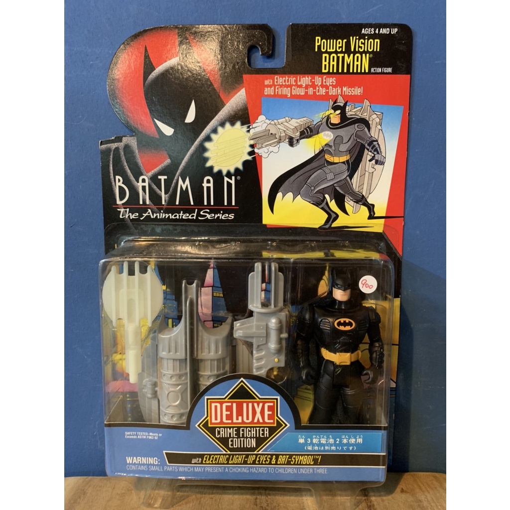 KENNER 肯納 BATMAN 蝙蝠俠1993 動畫系列 豪華版 Power Vision Batman 吊卡