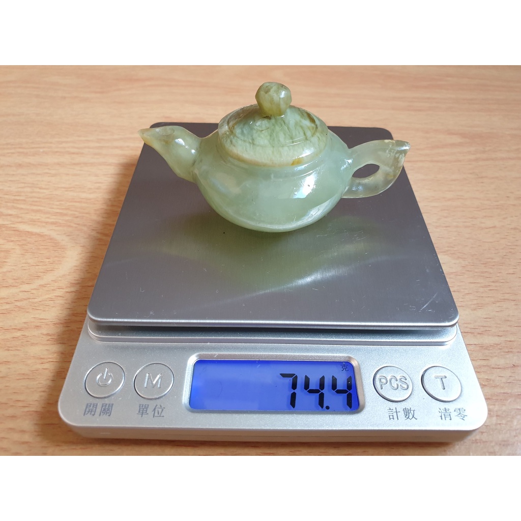 天然玉石玉壺手把件掌中壺青白玉小玉壺袖珍迷你小玉壺玉石把玩件手把件擺飾品工藝品精雕藝品玲瓏精緻收藏玉壺茶壺小擺件