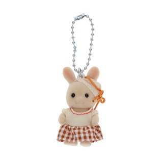 現貨 森林家族 會員/店鋪限定 格紋洋裝牛奶兔寶寶吊飾
