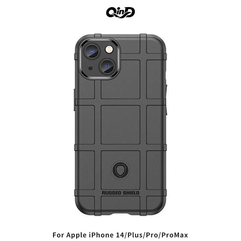 --庫米--QinD Apple iPhone 14 Plus Pro ProMax 戰術護盾 保護殼