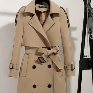 外套女 中長款2022春季新款韓版緊身收腰顯瘦高級大氣女士春秋外套