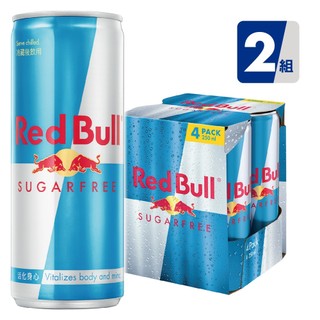 Red Bull 紅牛無糖能量飲料 250ml (4罐/組)x2組 共8入 官方直營店