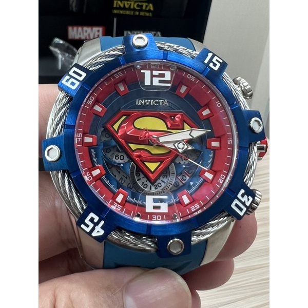 英威塔 限量DC超人聯名款鋼索石英錶
