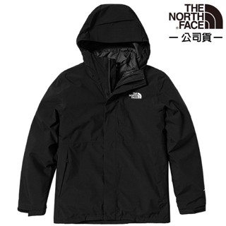 【The North Face】男 3效能 防水透氣防風耐磨連帽二件式外套(亞洲版)/夾克.風雨衣/81RN-JK3 黑