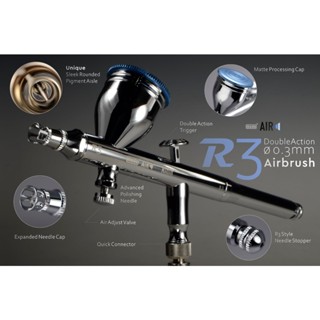 【鋼普拉】現貨 摩多製造所 modo AIR R3 0.3mm 附調壓閥雙動式高階噴筆 噴筆 模型噴筆 雙動式 快接座
