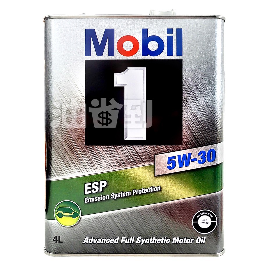 『油省到』(附發票可刷卡)日本原裝  美孚 Mobil 1號方程式 ESP 5W30 全合成機油 4L # 3667