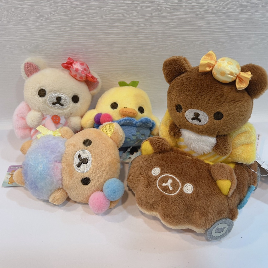 艾德雜貨 日本正版 拉拉熊 糖果甜點系列 沙包 Rilakkuma 懶熊 小雞 小白熊 可麗露 茶熊