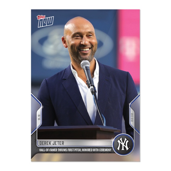 Derek Jeter 球員卡 2022 MLB TOPPS NOW® Card 869 洋基球場開球紀念