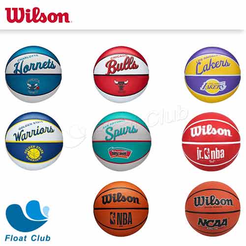 【WILSON】NBA隊徽系列 橡膠3號/5號籃球 兒童 3號球 5號球