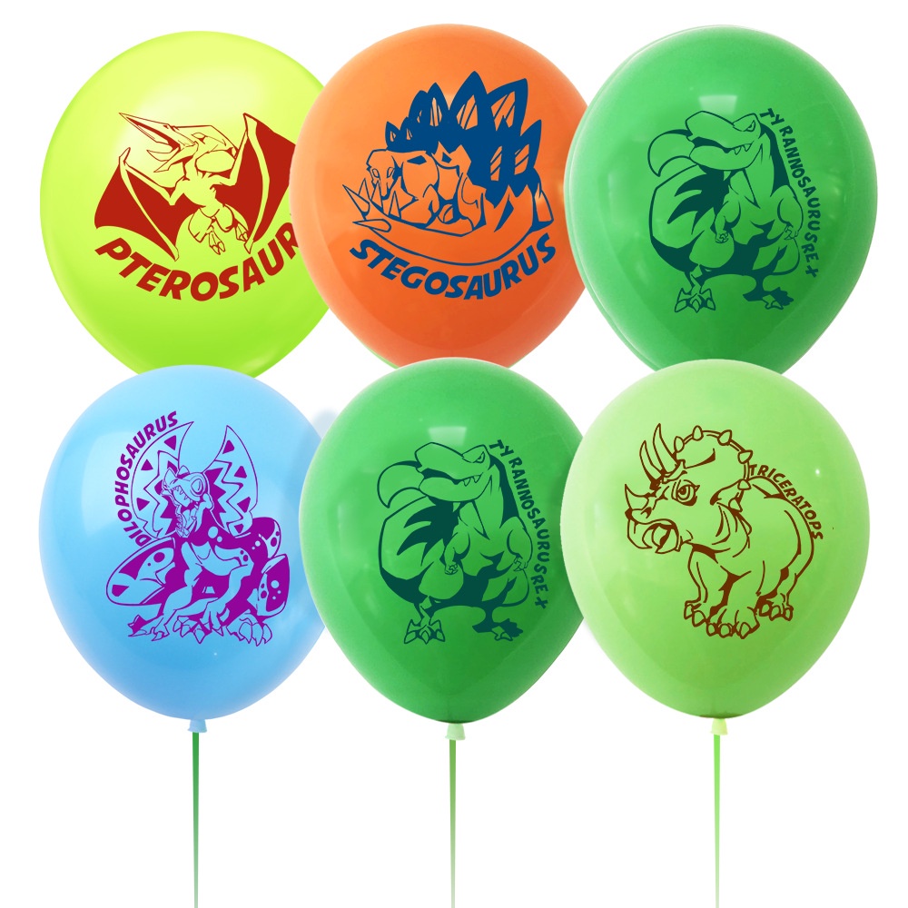 【貝迪】新款恐龍乳膠氣球 恐龍主題兒童生日派對布置氣球裝飾用品20個起售