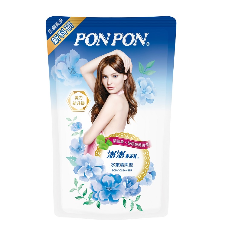 PON PON澎澎 香浴乳補充包(水嫩清爽型) 700g【家樂福】