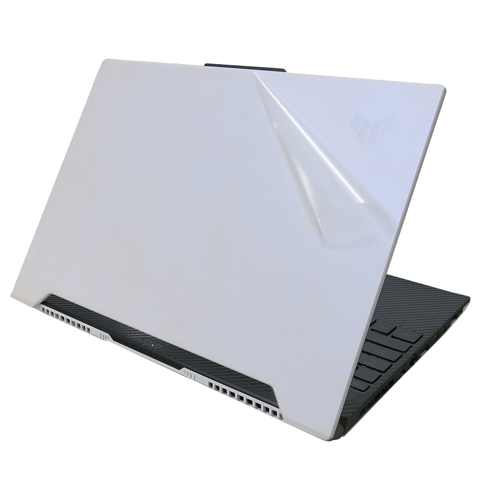 【Ezstick】ASUS TUF DASH F15 FX517 白色機 透明機身貼(含上蓋貼、鍵盤週圍貼) DIY包膜