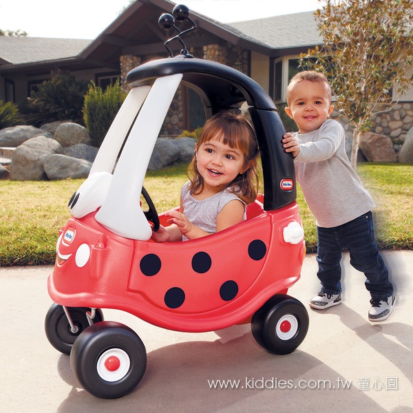 聚聚玩具【正版】Little Tikes 瓢蟲腳行車 體能較具 幼兒園教具 腳行車 戶外 推車