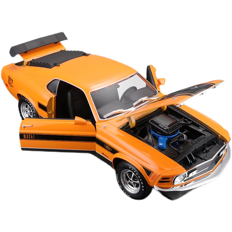 MAISTO 邁斯托 1: 18 1970 福特野馬奇 1 靜態壓鑄車輛收藏模型汽車玩具