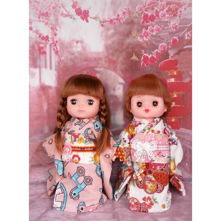 小禎ㄟ雜貨 小美樂娃娃服飾配件組 館主手製 小美樂娃娃和服 浴衣 娃娃和服  ( 伯寶行 小朵莉 紗奈可穿)