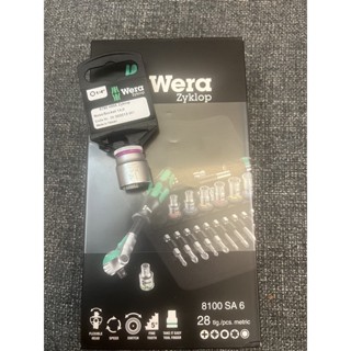 Wera 8100 SA 6 Zyklop Speed 1/4" 兩分 獨眼巨人套筒扳手組 28件