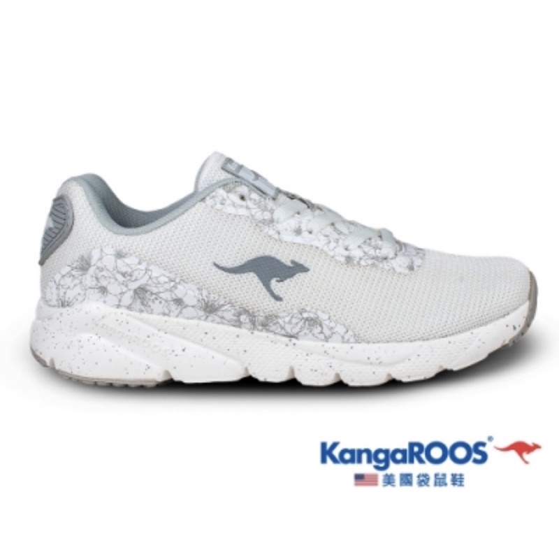 金英鞋坊2館~KangaROOS美國袋鼠鞋 女款RUN SWIFT 超輕量慢跑鞋 [KW01609] 白灰特價890元