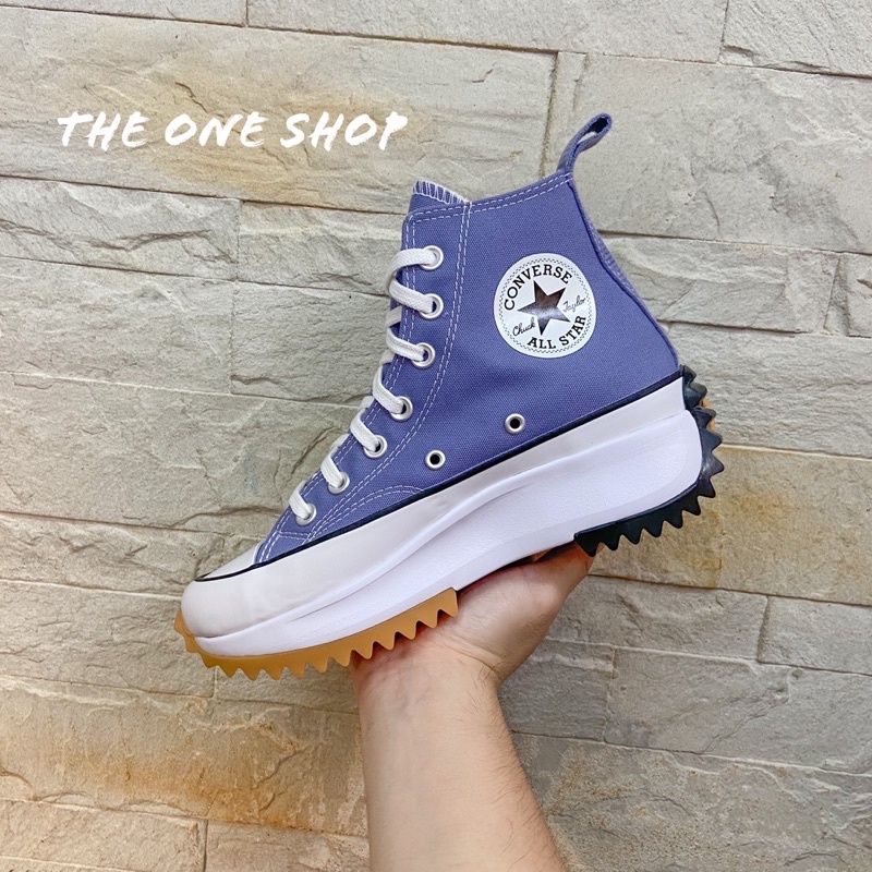 TheOneShop Converse Run Star Hike 藍色 紫色 紫羅蘭 高筒 鋸齒 增高 厚底 帆布鞋