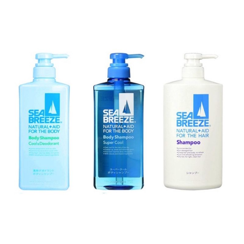 🇯🇵SHISEIDO SEA BREEZE 洗髮精 / 沐浴乳 清爽海洋香味 600ml