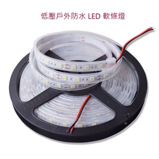 低壓戶外防水LED軟條燈 燈條 燈帶12V 5050套管防水 5米 黃光 自然光 白光