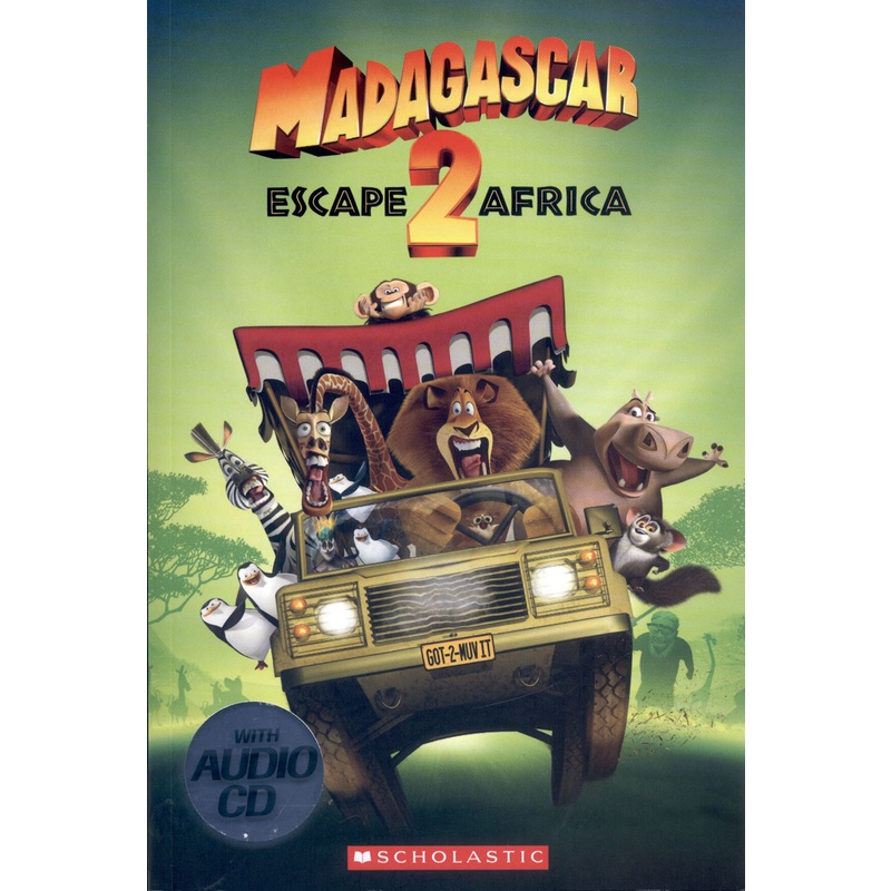 Popcorn Readers Level 2 Escape to Africa 馬達加斯加 2（附CD）