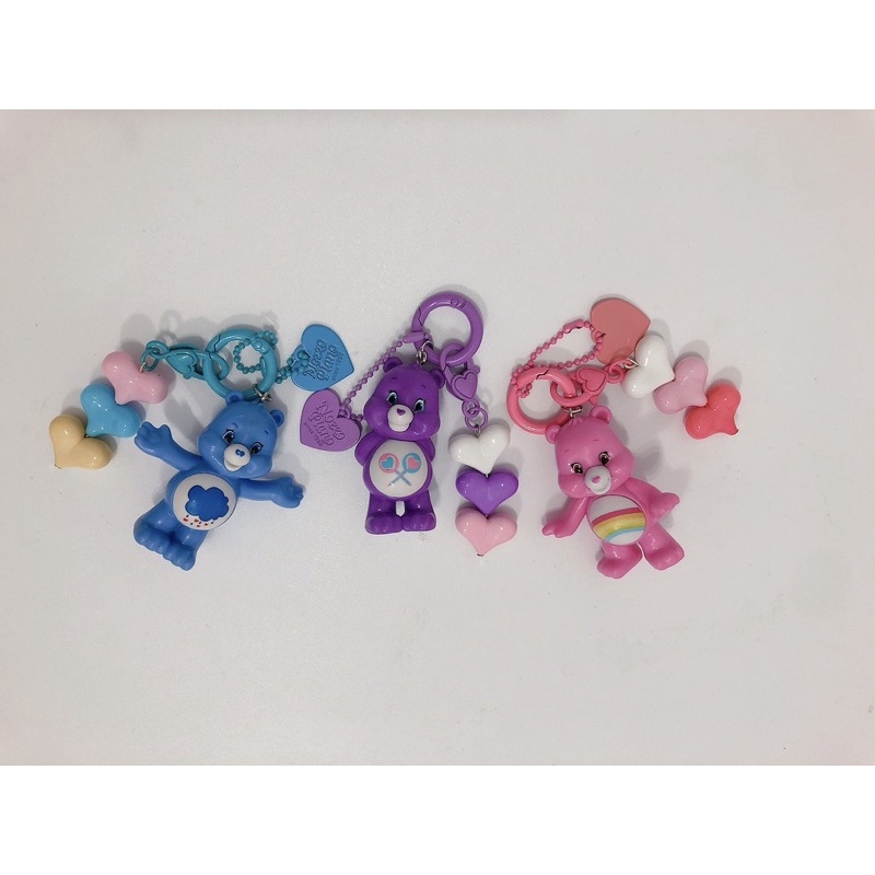 絕版老玩具Care bears 彩虹熊 鑰匙圈 吊飾 玩具 公仔吊飾