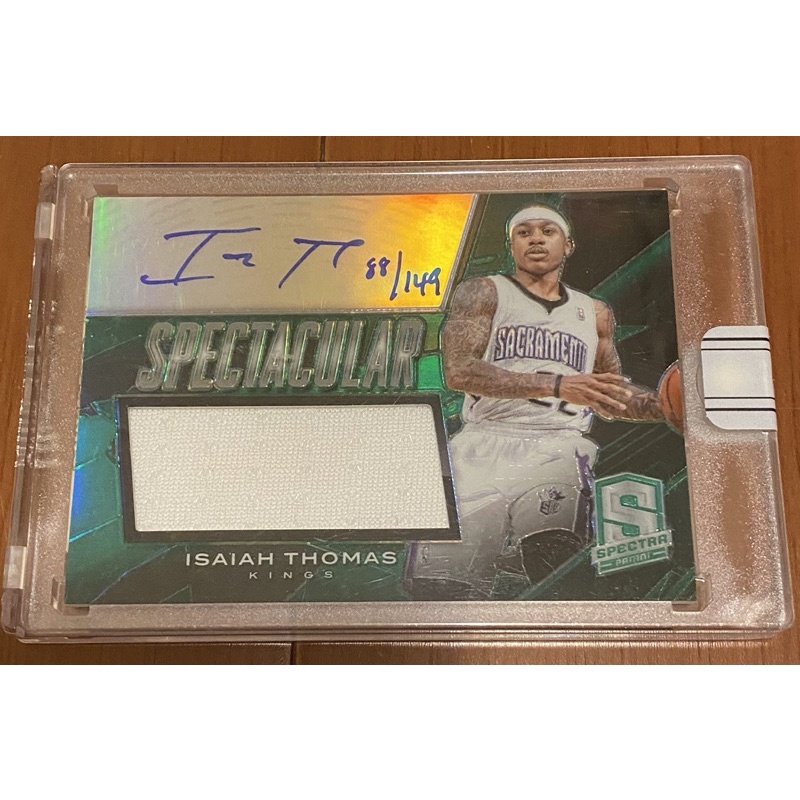 nba Isaiah Thomas auto /175 矮湯球衣卡面簽名