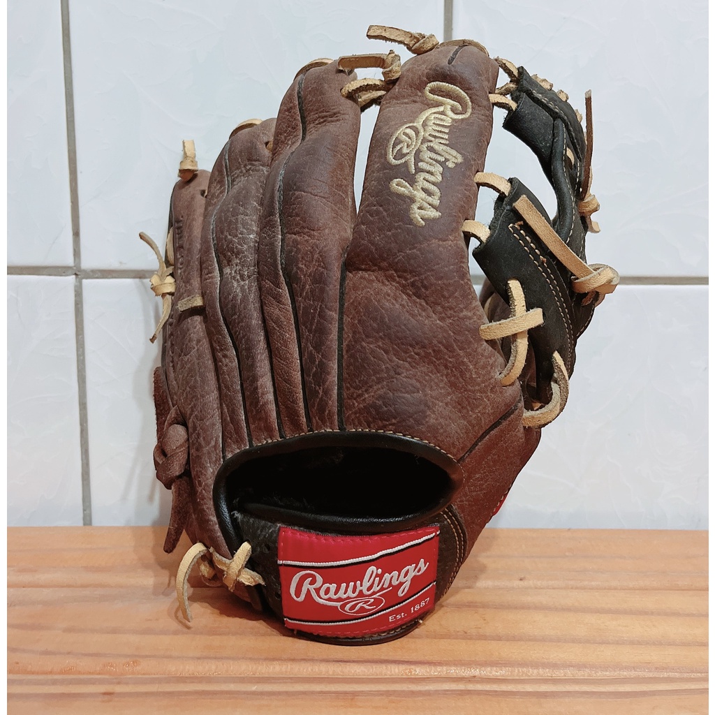 美國運動器材品牌 Rawlings P1100V Brown Leather Baseball Glove 真皮棒球手套