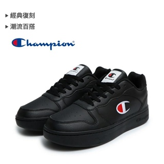 【Champion】女 休閒鞋 運動鞋 板鞋 滑板鞋 C-COURT OX-黑(WSUS200511)