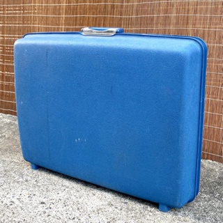 Samsonite 丹佛 中型 藍色 手提行李箱 硬殼手提箱 行李箱 旅行箱 手提箱 提箱 老提箱 老手提箱 復古手提箱