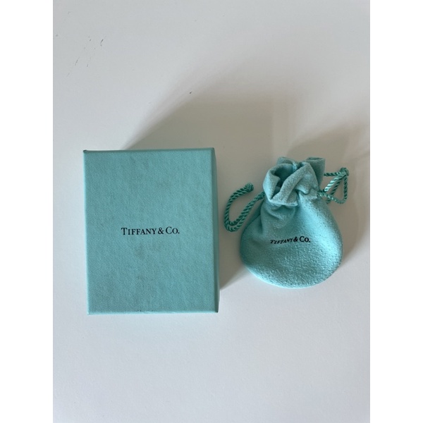 二手 Tiffany&amp;Co 戒指盒 首飾盒 紙盒+飾品袋