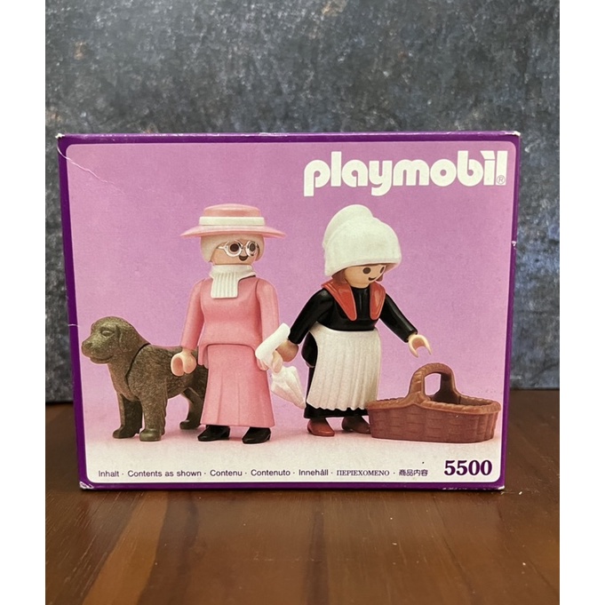 Playmobil摩比5500全新絕版維多利亞貴婦女僕與狗老摩