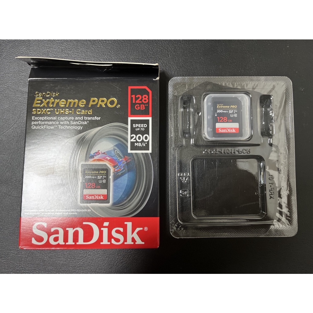200MB's 高速 SANDISK EXTREME PRO 128G 128GB SD SDXC 記憶卡
