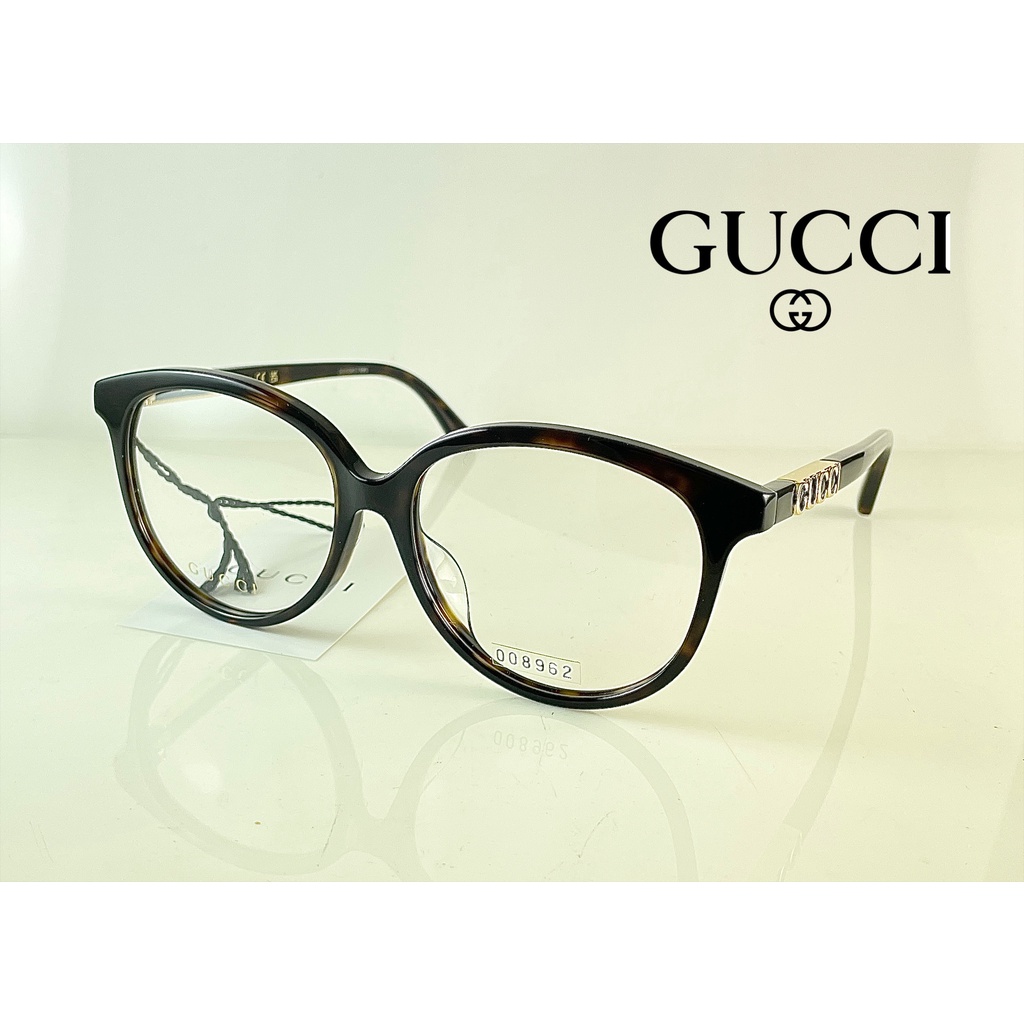 ☆高雄眼鏡站☆全新正品 GUCCI  光學眼鏡 GG1194OA  002  琥珀圓形板材款