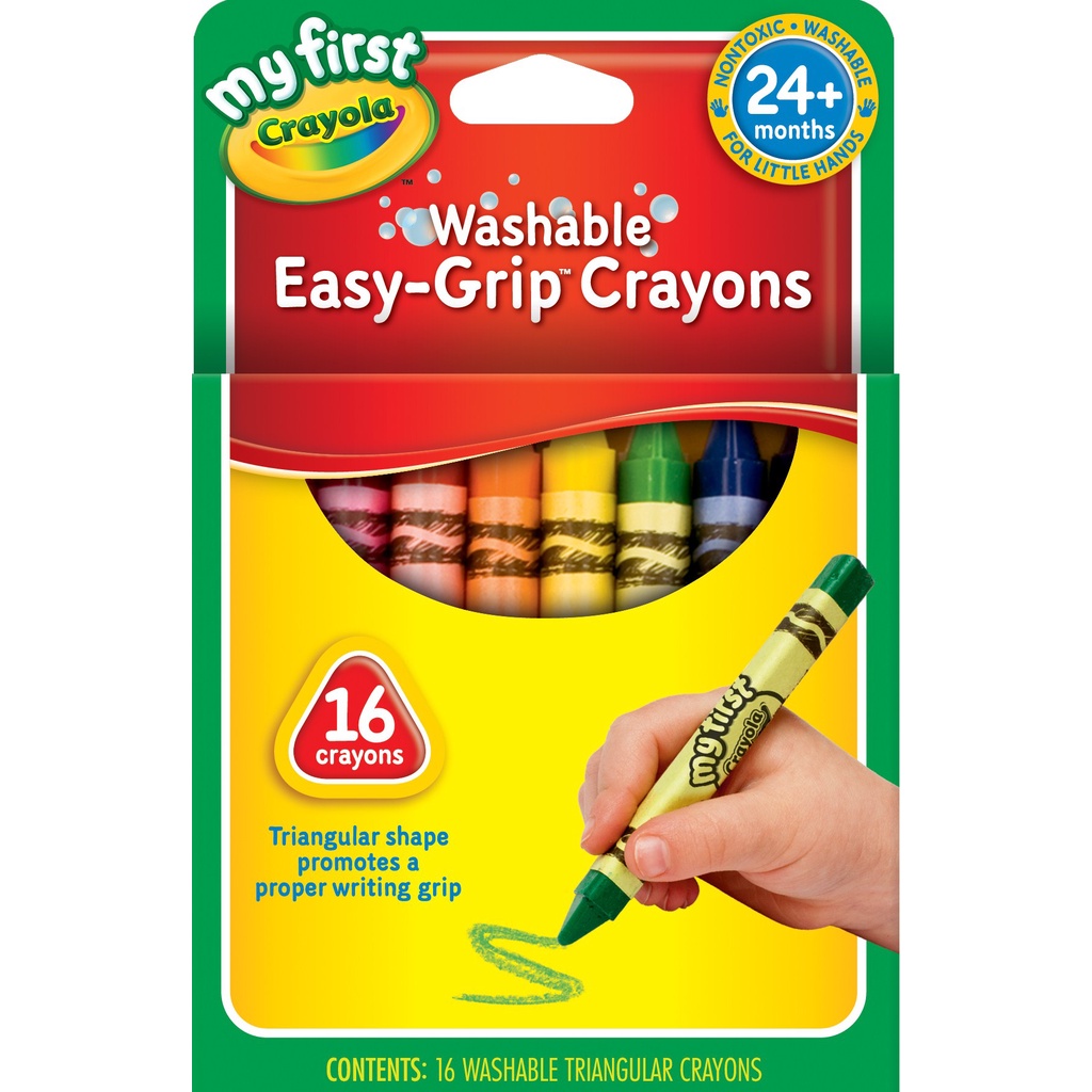 Crayola幼兒可水洗三角蠟筆16色   eslite誠品