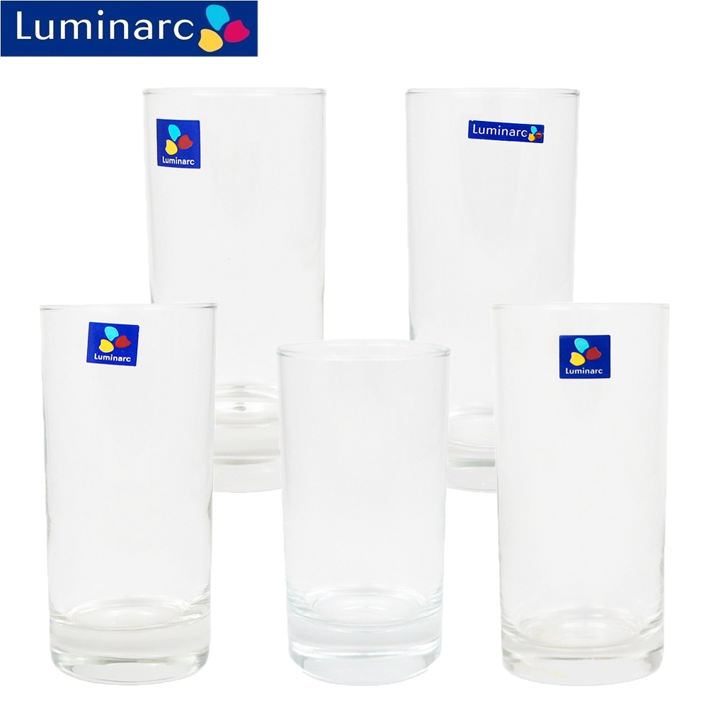 【Luminarc】法國樂美雅 厚底直水杯系列 直水杯 果汁杯 飲料杯 家用水杯 玻璃水杯 海波杯 5款任選