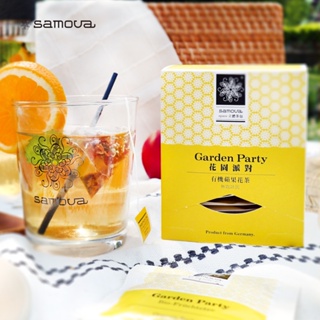 【samova 歐洲時尚茶飲】蘋果花茶/水果茶/無咖啡因/花園派對 ( Space立體茶包10入 )