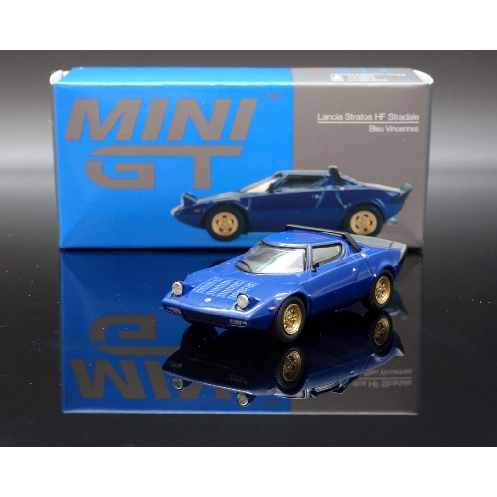 Mini GT 1/64 Lancia Stratos HF Stradale Blue #411 MASH