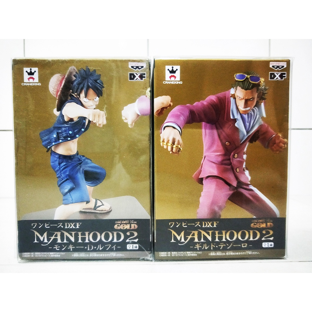 海賊王 GOLD DXF MANHOOD 2 對戰組 魯夫 泰佐羅_金證