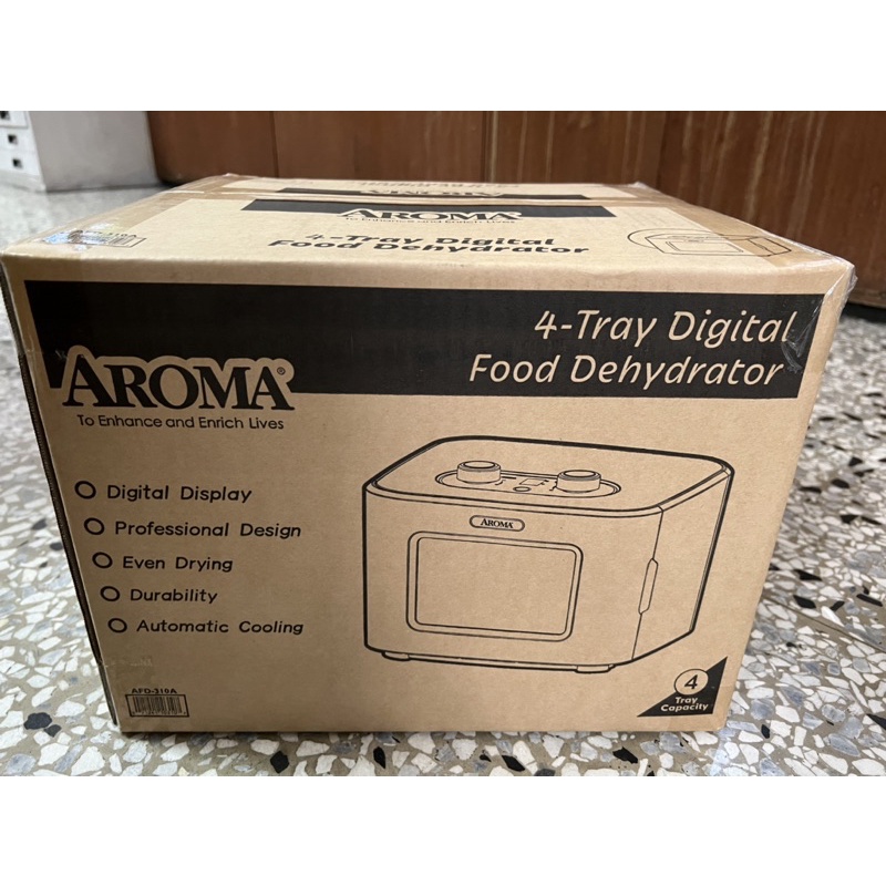 AROMA 四層溫控乾果機 果乾機 食物乾燥機 烘乾機 (贈彩色食譜) AFD-310A全新未使用