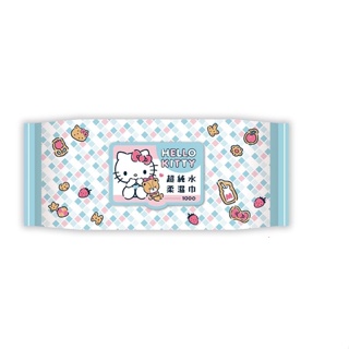 Hello Kitty 凱蒂貓超純水有蓋濕紙巾100抽x12包