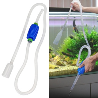 水族館虹吸魚缸虹吸吸塵器泵半自動換水器礫石濾水器 Acuario 配件