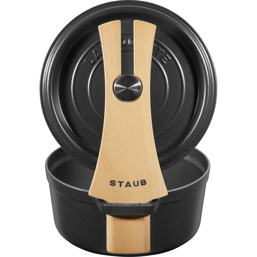 【鑄鐵鍋蓋架】Staub 鍋蓋架 鍋架 鑄鐵鍋架 木質  Vermicular LE CREUSET