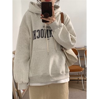 Nicole's 經典百搭🤍個性字母印花加絨寬鬆帽𝘁𝗲𝗲 𝟯色