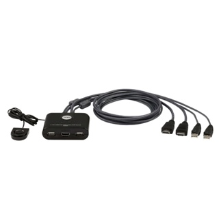 含稅台灣發貨】ATEN 2-Port USB FHD HDMI 帶線式KVM多電腦切換器(CS22HF)